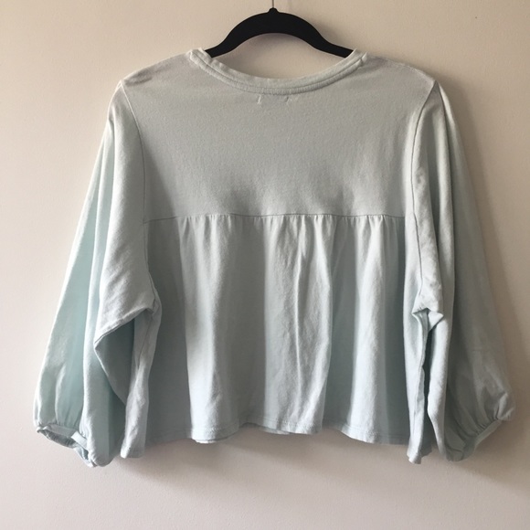 UO | Kimchi Blue Cropped long-sleeve Top - Picture 2 of 8